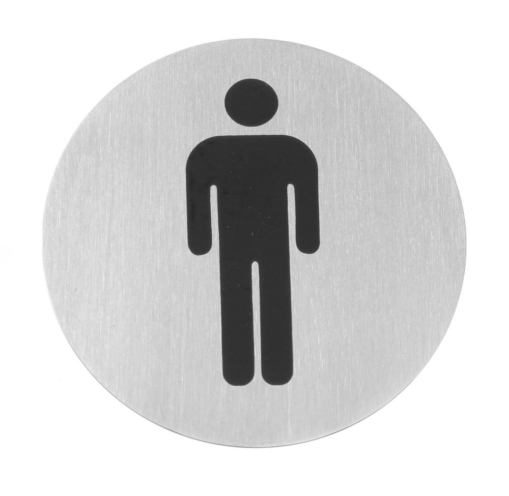 Türschilder, HENDI, Herren, ⌀75mm Türschilder, HENDI, Herren, ⌀75mm