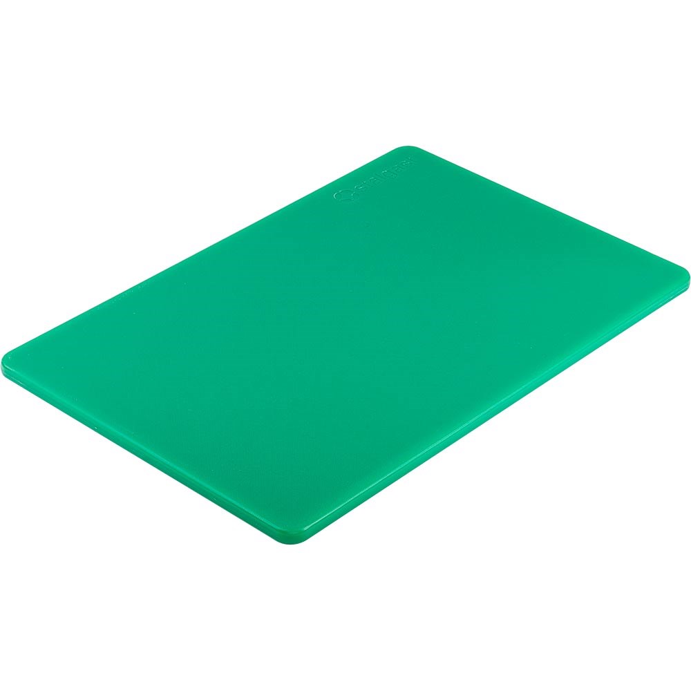 Schneidbrett, HACCP, Farbe grün, 450 x 300 x 13 mm (BxTxH) Schneidbrett, HACCP, Farbe grün, 450 x 300 x 13 mm (BxTxH)