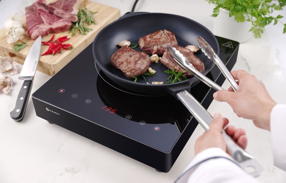Induktionskocher 3500W Kitchen Line, HENDI, Kitchen Line, 230V/3500W, 339x444x(H)80mm