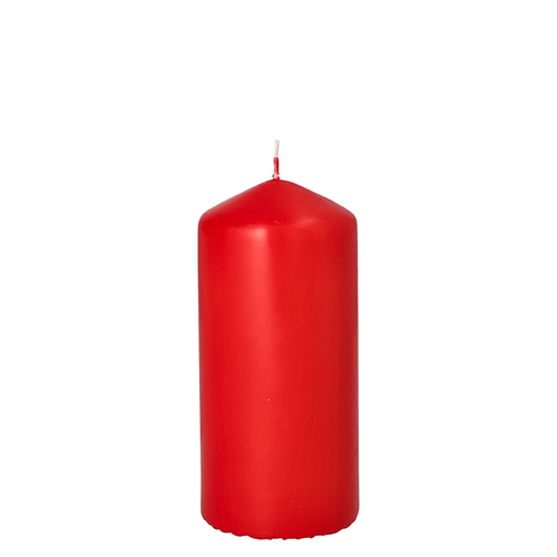 1120 Stumpenkerze Ø 60 mm · 130 mm rot