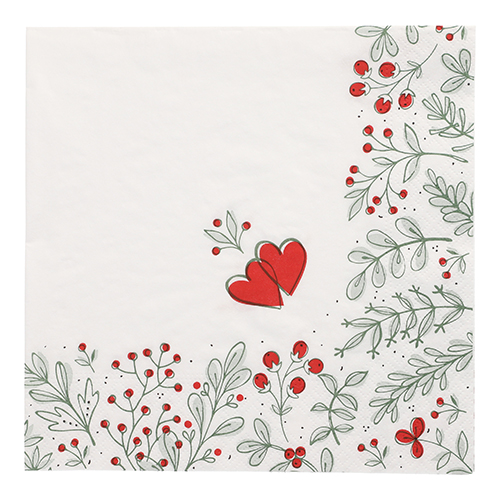 15000 Servietten, 3-lagig 1/4-Falz 40 cm x 40 cm "Berries"