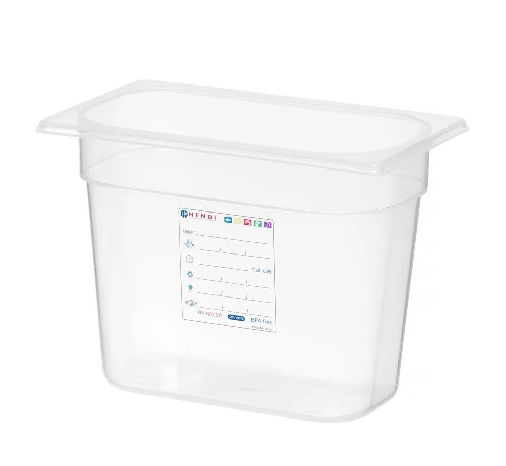 Gastronorm-Behälter 1/4, GN 1/4, 5,5L, Transparent, 265x162x(H)200mm Gastronorm-Behälter 1/4, GN 1/4, 5,5L, Transparent, 265x162x(H)200mm