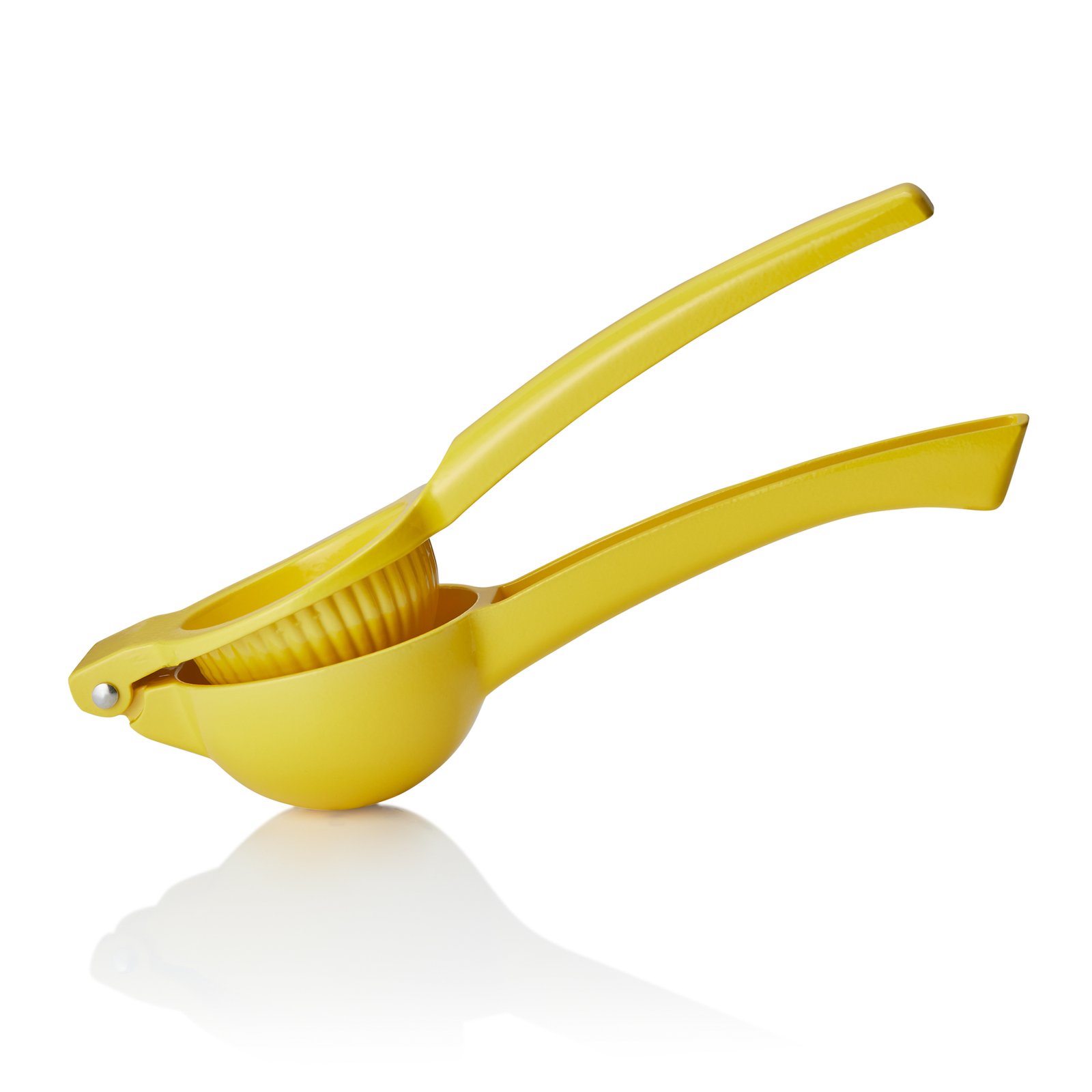 Zitruspresse, Ø 6 cm, 22 x 7,5 cm, gelb, Aluguss Zitruspresse, Ø 6 cm, 22 x 7,5 cm, gelb, Aluguss