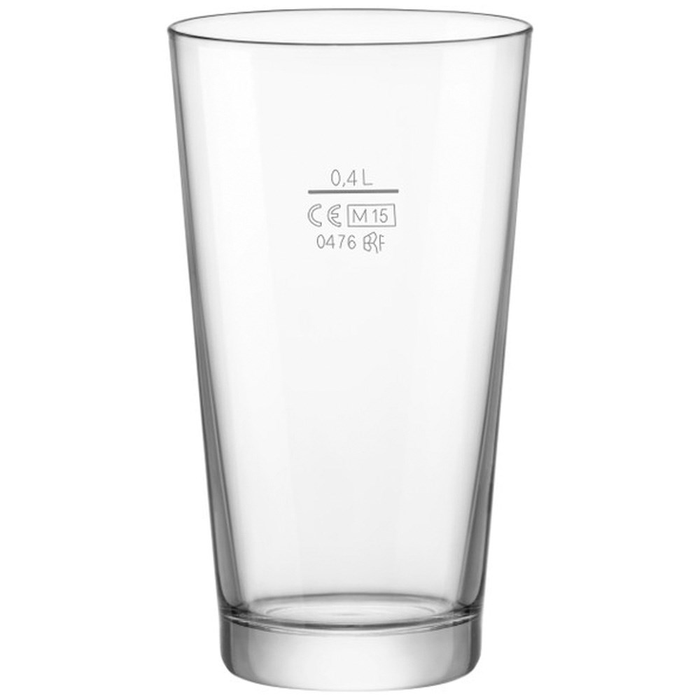 Pint Glas mit Eichstrich bei 0,4 Liter Pint Glas, Eichstrich bei 0,4 Liter