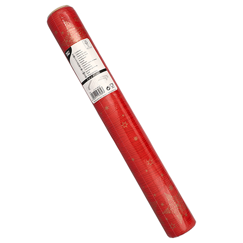 576 Tischläufer, stoffähnlich, Airlaid 3 m x 40 cm rot "Christmas Shine"