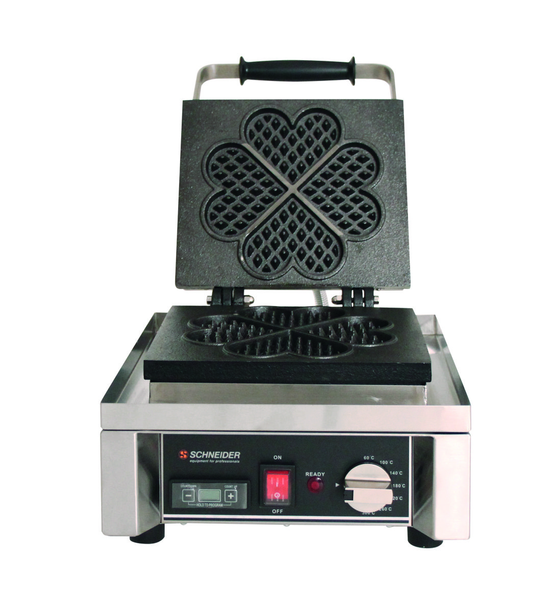 Waffel-Eisen "Herz", mit Timer