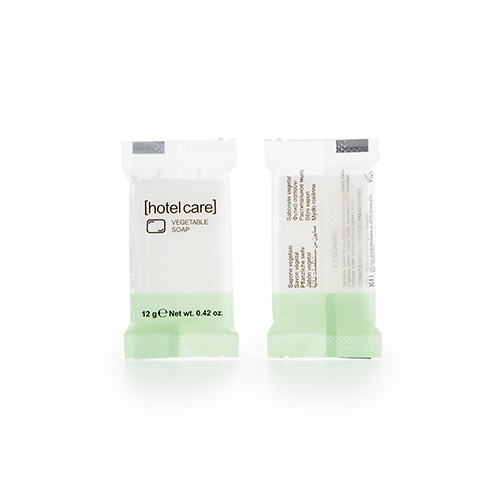 16200 Seifen "Hotel Care" eckig 8 mm x 52 mm x 33 mm weiss "pflanzlich" im Flow Pack