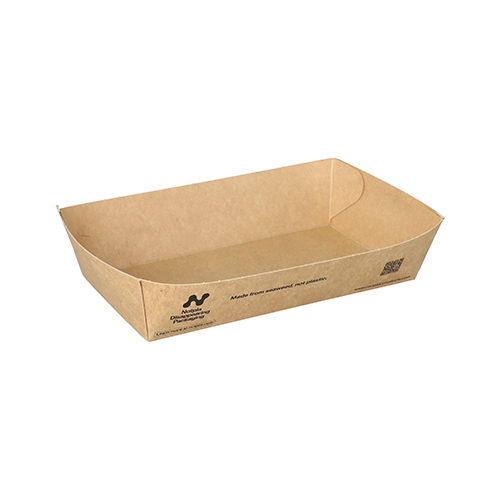 6480 Snacktrays, Pappe "NOTPLA" 3,8 cm x 8,5 cm x 15,5 cm braun