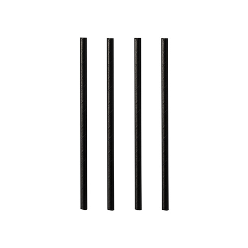 132000 Cocktail Trinkhalme, Papier Ø 7 mm · 10 cm schwarz