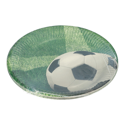 200 Teller, Pappe rund Ø 23 cm "Football" 12000 Teller, Pappe rund Ø 23 cm "Football"
