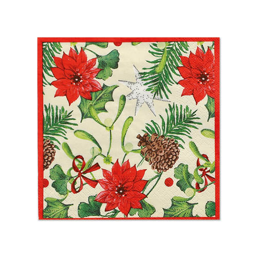 50 Servietten, 3-lagig 1/4-Falz 25 cm x 25 cm "Winterly" 33600 Servietten, 3-lagig 1/4-Falz 25 cm x 25 cm "Winterly"