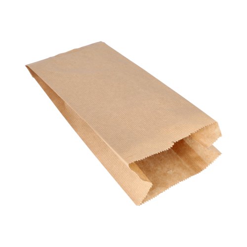 80000 Papierfaltenbeutel gefädelt Kraftpapier 28 cm x 13 cm x 7 cm braun Füllinhalt 1,5 kg
