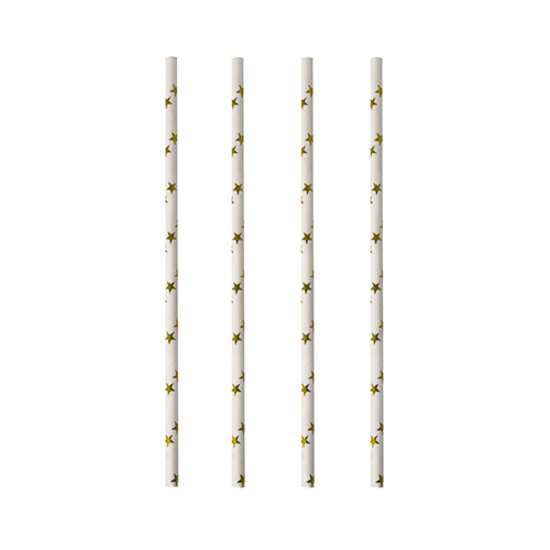 67500 Trinkhalme, Papier Ø 6 mm · 20 cm "Stars"