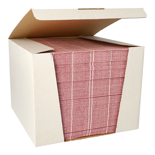 12000 Servietten "ROYAL Collection" 1/4-Falz 40 cm x 40 cm bordeaux "Kitchen Craft"