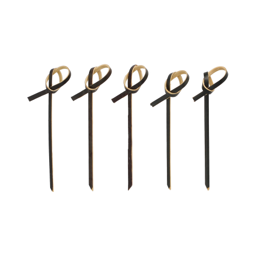 144000 Fingerfood - Picker 6 cm schwarz "Knoten"