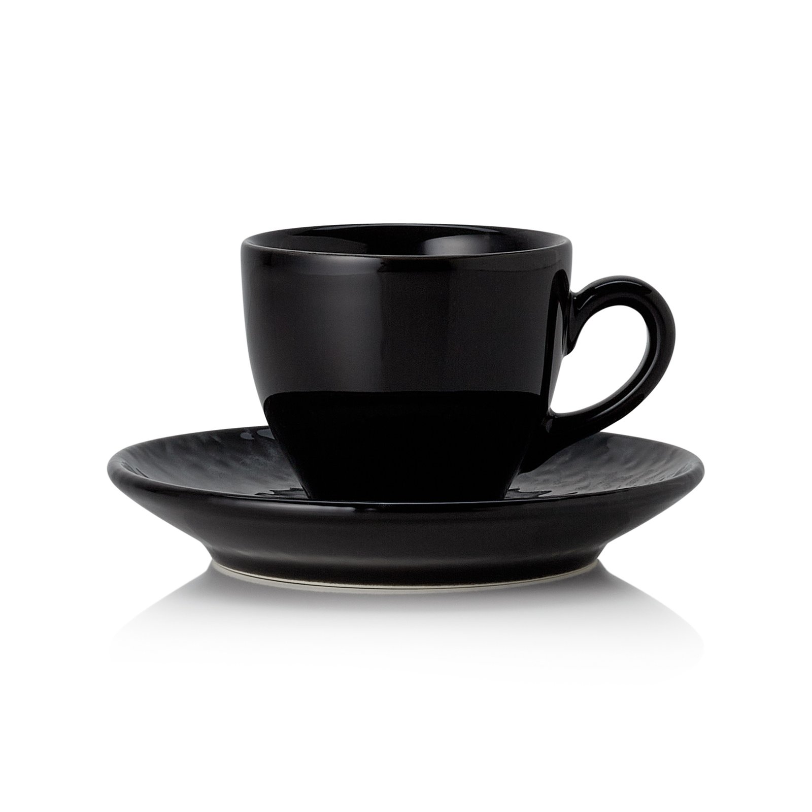 Espresso- und Untertasse 0,1 L, 6 Stk., (H) 7,5 cm
