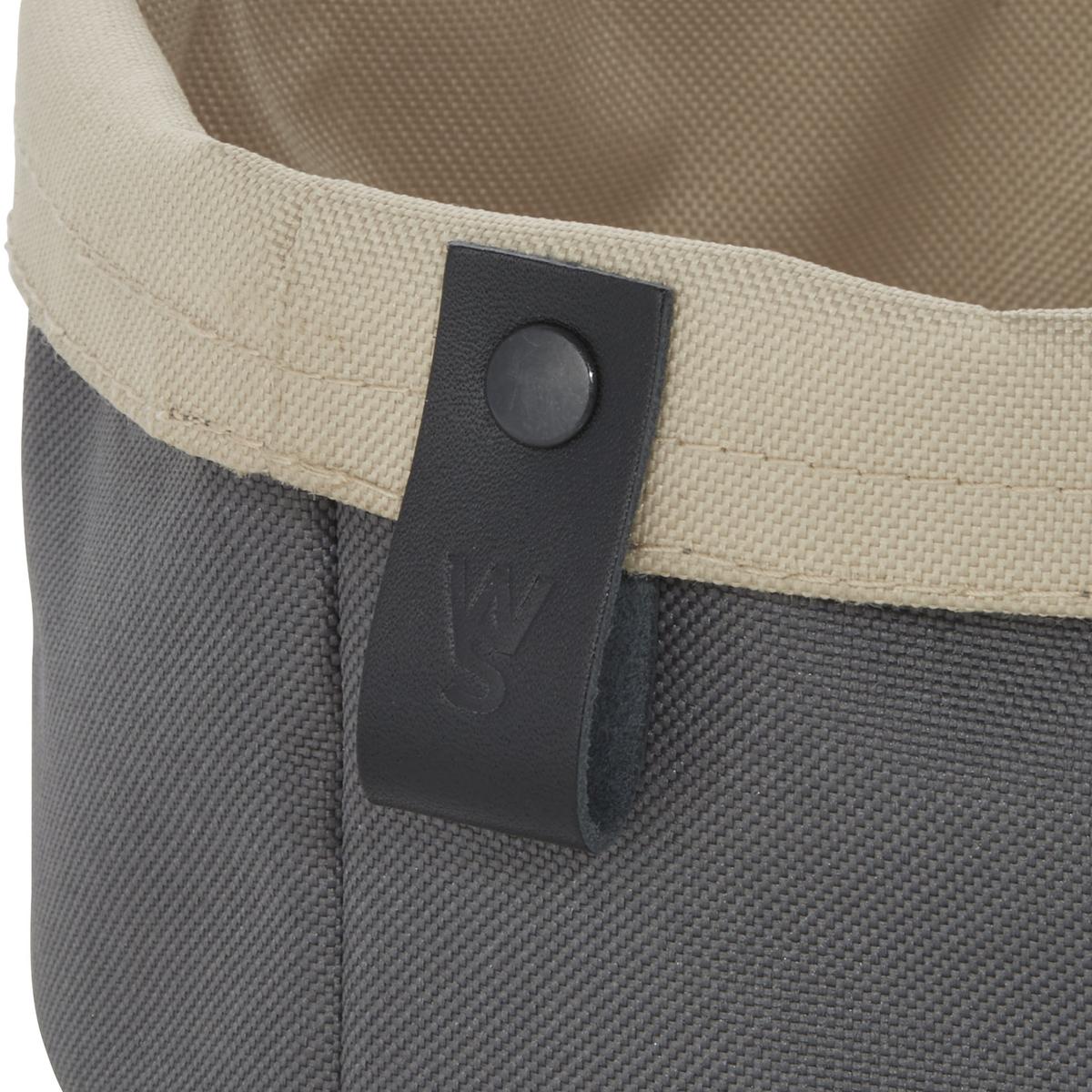 Brottasche FLIP TETRON, Ø 20 cm, Höhe 13 cm, light grey/light khaki, Tetron Brottasche FLIP TETRON, Ø 20 cm, Höhe 13 cm, light grey/light khaki, Tetron