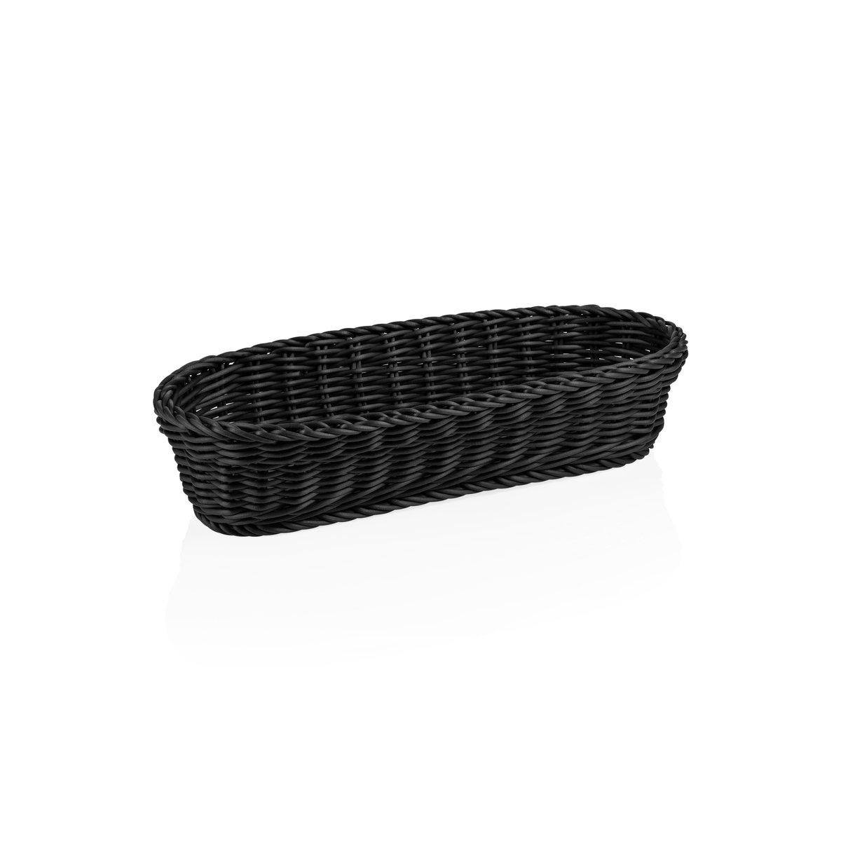 Baguettekorb 40 x 16 x 8 cm, schwarz
