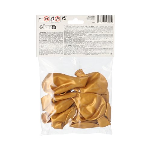 120 Luftballons Ø 25 cm gold 33600 Luftballons Ø 25 cm gold