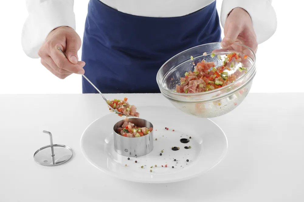 Speisering und Drücker, rund, ⌀80x(H)45mm