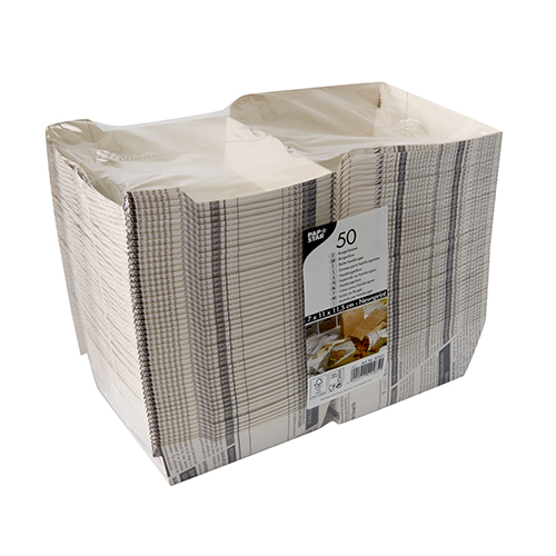 5600 Burgerboxen, Pappe 7,8 cm x 11 cm x 11,5 cm "Newsprint" groß