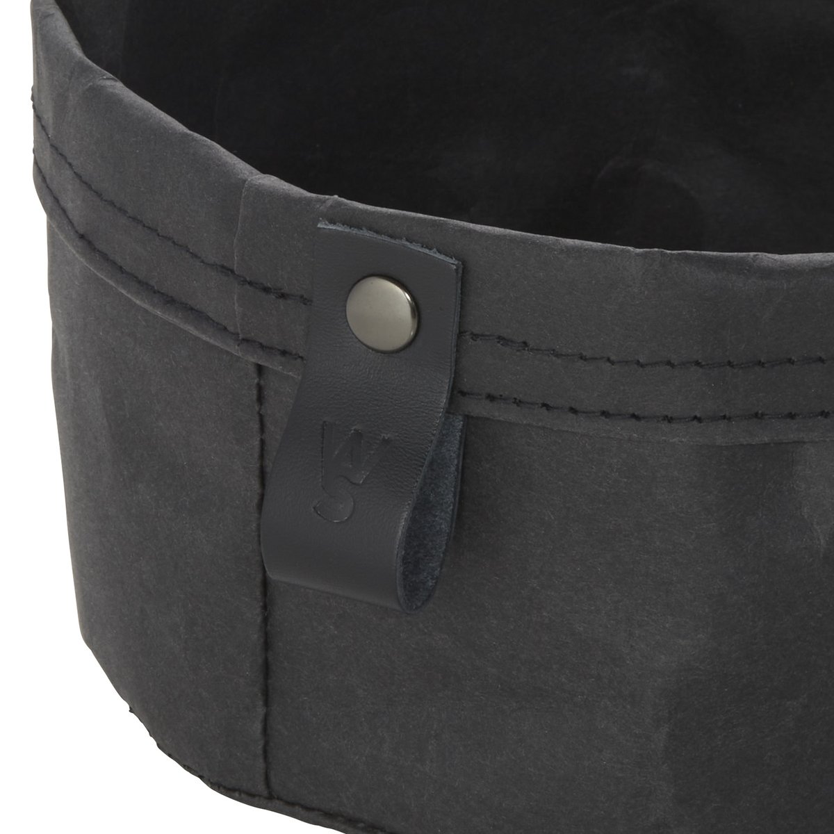 Brottasche CRAFT & CRUMBLE, Ø 17 cm, Höhe 11 cm, schwarz, Kraft Paper