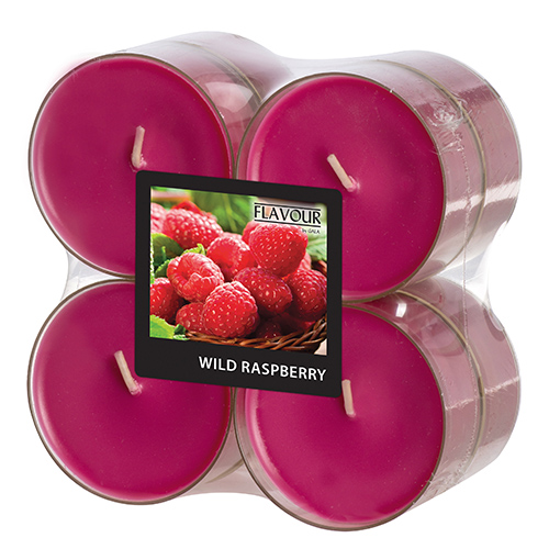 8 "Flavour by GALA" Maxi Duftlichte Ø 59 mm · 24 mm weinrot - Wild Raspberry in Polycarbonathülle 7200 "Flavour by GALA" Maxi Duftlichte Ø 59 mm · 24 mm weinrot - Wild Raspberry in Polycarbonathülle
