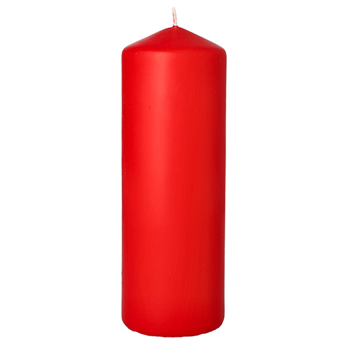 624 Stumpenkerze Ø 70 mm · 200 mm rot