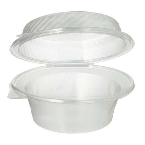 Feinkost- und Salatschalen mit Klappdeckel PP rund 1400 ml 11 cm x 22 cm x 21,5 cm Feinkost- und Salatschalen mit Klappdeckel PP rund 1400 ml 11 cm x 22 cm x 21,5 cm