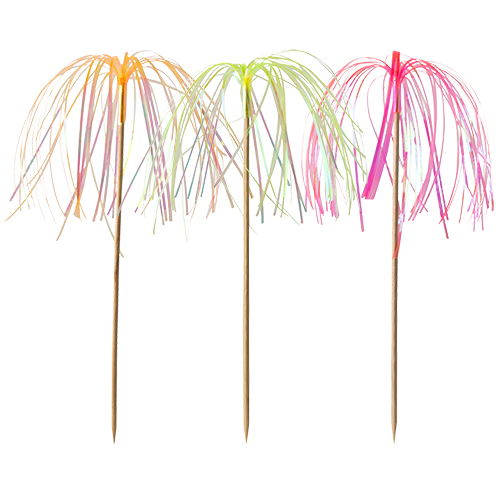 90000 Deko-Picker 15,5 cm neon "Feuerwerk"