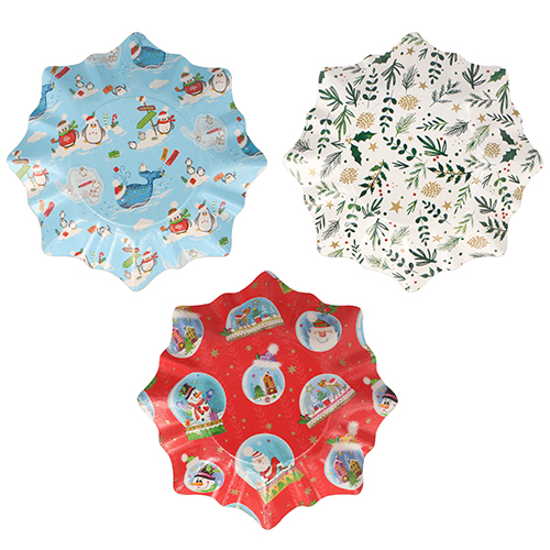 2 Präsentierschalen-Weihnachten Ø 28 cm "verschiedene Weihnachtsdekore" Stern 2400 Präsentierschalen-Weihnachten Ø 28 cm "verschiedene Weihnachtsdekore" Stern