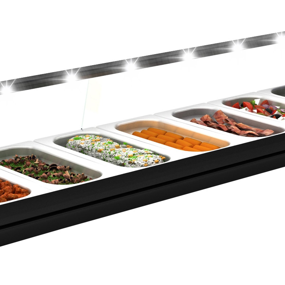 Royal Cooling Tapas 8 Kompressor rechts 8x GN 1/3 x 40 mm