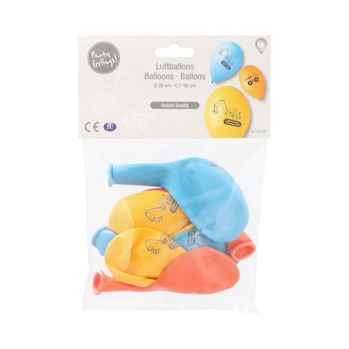 6 Luftballons Ø 29 cm farbig sortiert "Construction Vehicles" 20160 Luftballons Ø 29 cm farbig sortiert "Construction Vehicles"