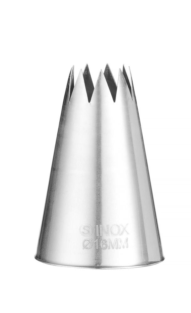 Spritztüllen - Stern, ø6-8-10-12-14-16-18, 7 Stk