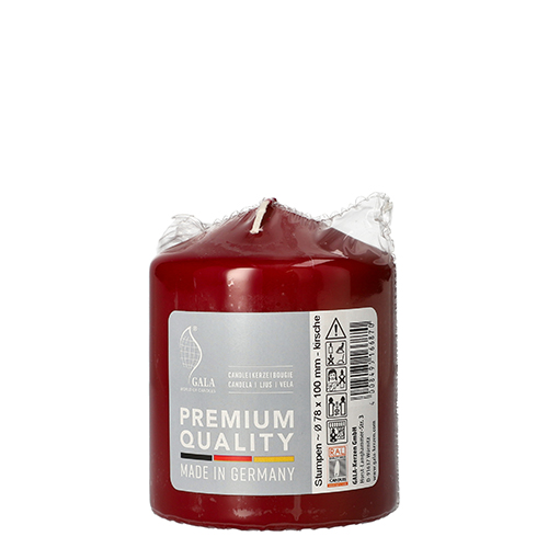 8 Stumpenkerze Ø 80 mm · 100 mm kirsche 896 Stumpenkerze Ø 80 mm · 100 mm kirsche
