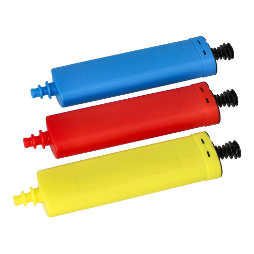 840 Pumpe für Luftballons 26 cm x 6 cm farbig sortiert
