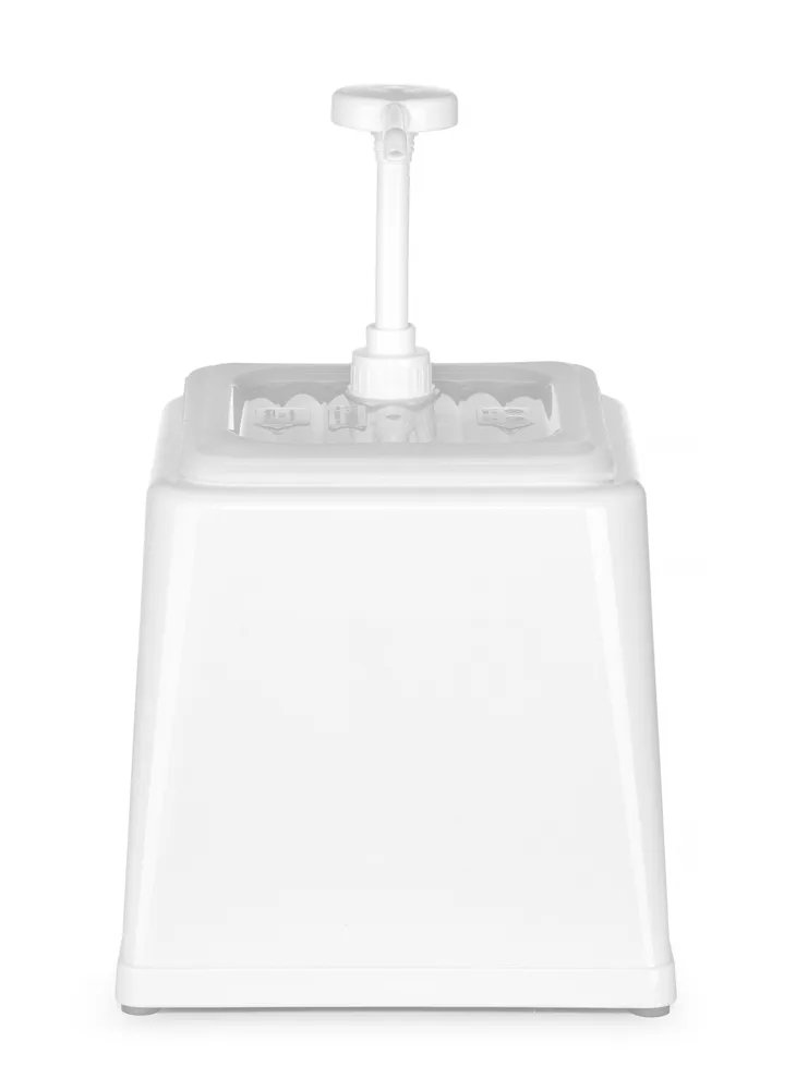 Pump-Saucenspender, 2,5L, Weiß, 230x210x(H)327mm