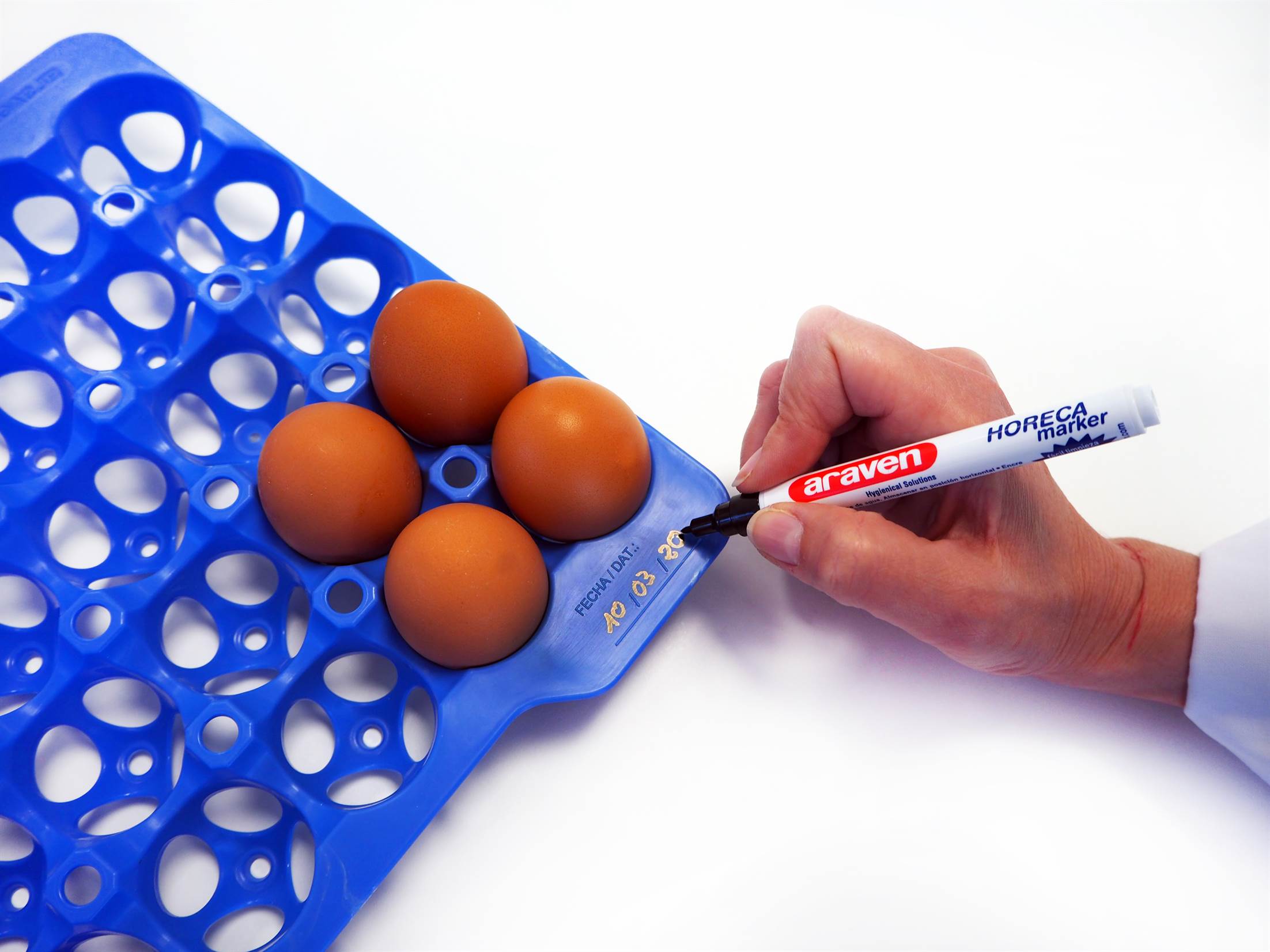 Eierbox inklusive vier Eiertabletts