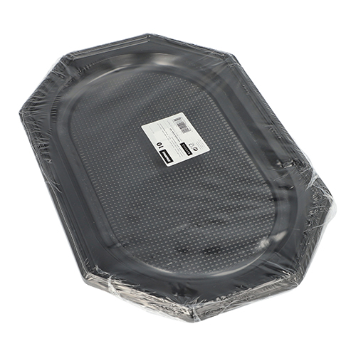 1600 Servierplatten, PET 45 cm x 30 cm schwarz