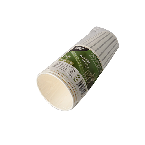20 Trinkbecher, Pappe 0,2 l Ø 8 cm · 9,1 cm grau/silber "Wine / Gin Tonic" 12000 Trinkbecher, Pappe 0,2 l Ø 8 cm · 9,1 cm grau/silber "Wine / Gin Tonic"