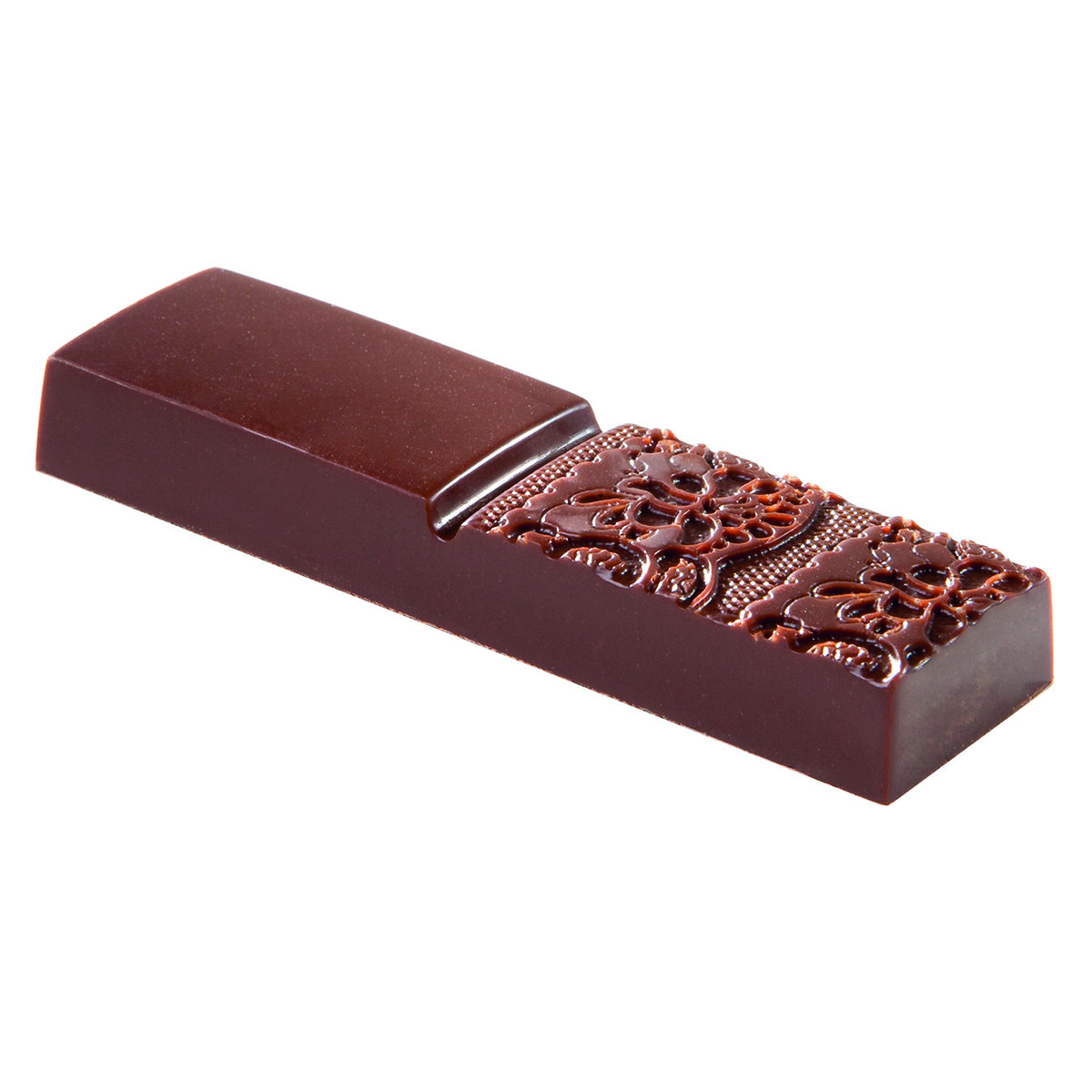 Schokoladen Form - Riegel mit Spitze Schokoladen Form - Riegel mit Spitze