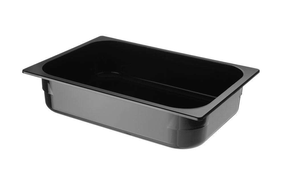 Eiscreme-Behälter Polycarbonat, HENDI, 5L, Schwarz, 360x250x(H)80mm