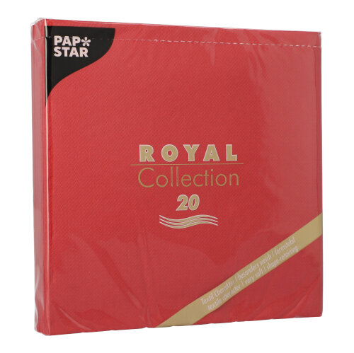 20 Servietten "ROYAL Collection" 1/4-Falz 40 cm x 40 cm bordeaux 12000 Servietten "ROYAL Collection" 1/4-Falz 40 cm x 40 cm bordeaux