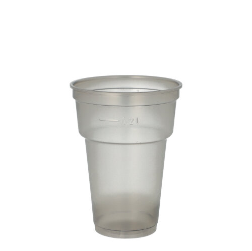 Mehrweg-Trinkbecher PP 0,2 l Ø 7,8 cm · 10,4 cm grau