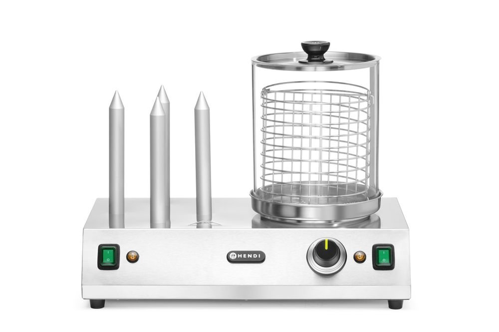 Würstchen- und Hotdog-Brötchenwärmer, 220-240V/550W, 500x310x(H)395mm Würstchen- und Hotdog-Brötchenwärmer, 220-240V/550W, 500x310x(H)395mm