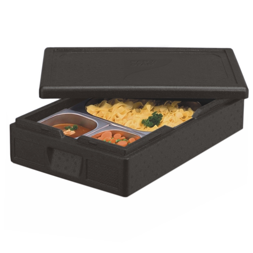 36 Isolier-Transportbehälter, EPP 60 cm x 40 cm x 18 cm schwarz "Gastro-Norm 1/1"