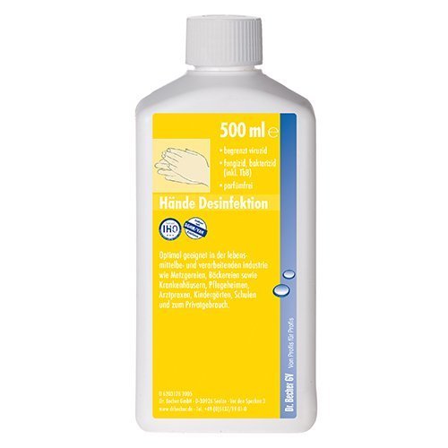 950 "Dr. Becher" Hände Desinfektion 500 ml passend für Eurospender