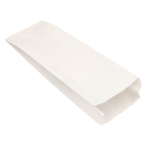 48000 Papierfaltenbeutel, Cellulose, gefädelt 42 cm x 15 cm x 7 cm weiss Füllinhalt 3 kg