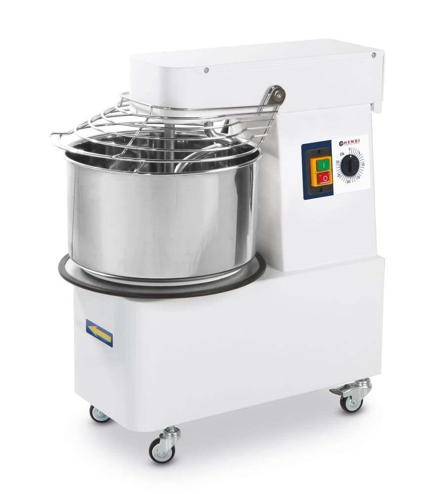 Spiralmischer mit festem Kopf und Schüssel., HENDI, 88 kg/h, 32L, 230V/1100W, 431x740x(H)804mm
