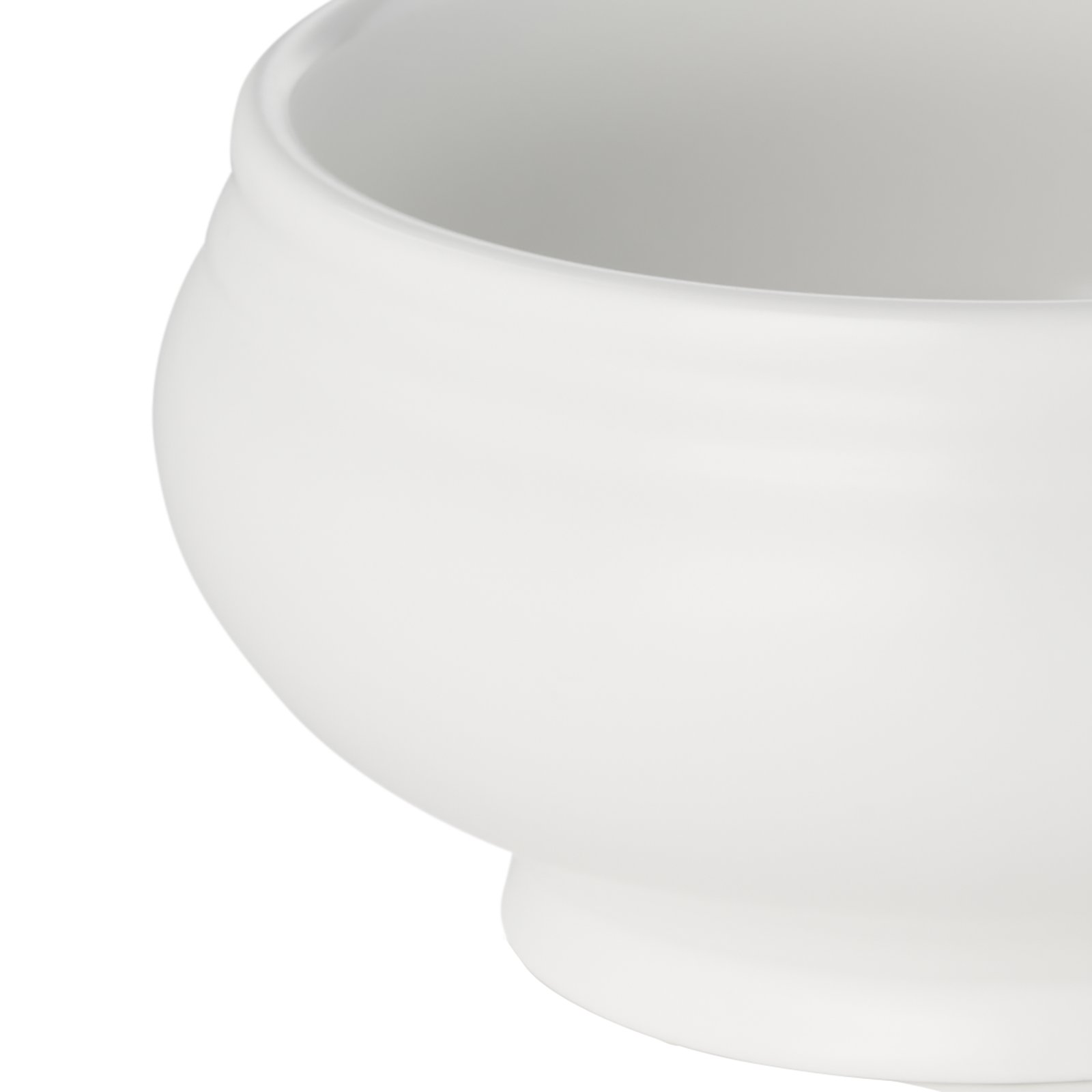 Terrine, 0,5 ltr., Ø 12,5 cm, weiß matt, Porzellan